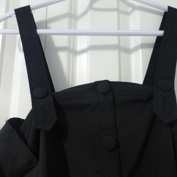 TEA & CUP black cuffed sleeves button up top - Picture 9 of 12